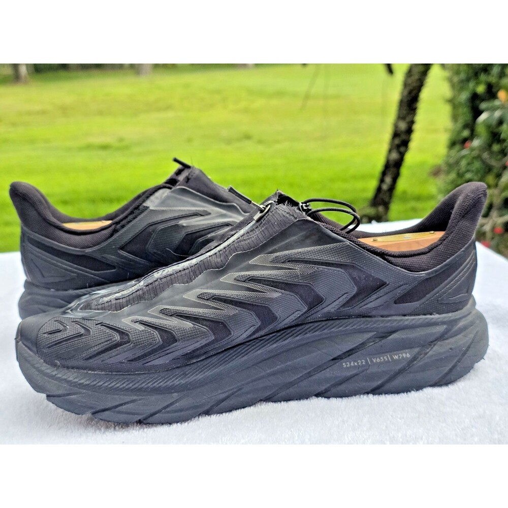 Hoka One  U Project Clifton Mens 9.5 / Womens 10.5 Black Outdoors Running